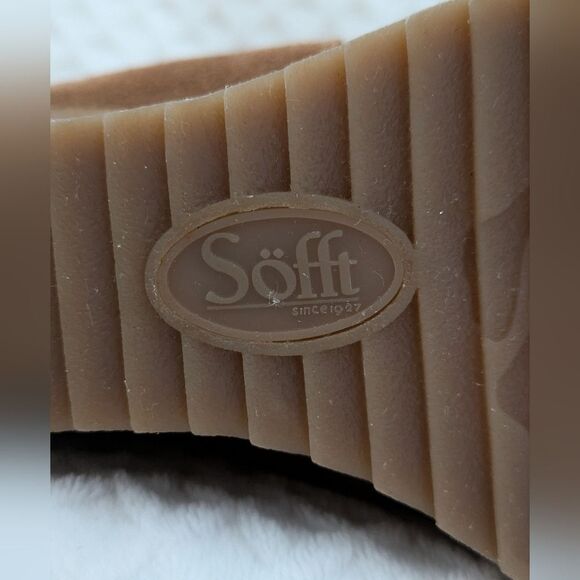 Sofft Utley Redwood Brown Wedge Bootie, Stacked Heel, Women's Size 7 1/2 - Picture 10 of 13